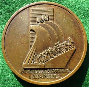 Portugal, Monument of the Discoveries & 11th International Hospitality Congress 1962, bronze medal