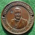 Mining, North Stafford Miners Federation, uniface bronze Enoch Edwards badge