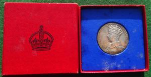 George V & Queen Mary, Silver Jubilee 1935, official silver medal