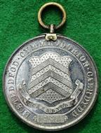 Cardiff, Cardiff Cymmrodorion Eisteddfod 1886, white metal medal