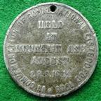 Mountain Ash Royal National Eisteddfod 1905, white metal medal