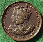 Edward VII Accession & Royal Engineers Balloon School 1901, bronze medal
