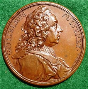 William Pulteney 1744, bronze medal by Jean Dassier