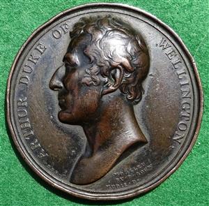 Duke of Wellington, appointed Governor of Plymouth 1819, bronze medal