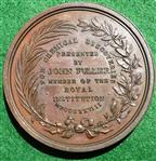 Francis Bacon, Royal Institute Medal for Chemical Discoveries 1828, bronze medal