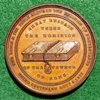 Myles Coverdale, First English Bible tercentenary 1835, bronze medal