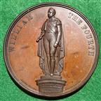William IV statue erected in King William Street, London 1845, bronze medal