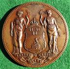 Ireland, Royal Dublin Society, School of Art, bronze prize medal circa 1870