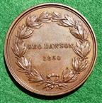 George Dawson, bronze medal 1850 by W E Bardelle