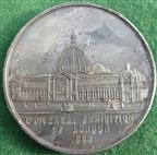 London, Kensington International Exhibition 1862, white metal medal