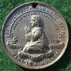National Temperance League Festival, Band of Hope Union Choir 1872, white metal medal