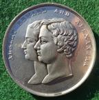 Prince of Wales, Wedding 1863, white metal medal