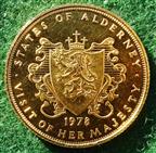 Alderney, Visit of Queen Elizabeth II 1978, gold medal