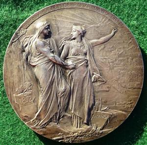 France, Association Francaise Pour L’Avancement des Sciences, silvered bronze medal 1872 by Oscar Roty
