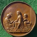 Birmingham Society of Arts & School of Design, bronze prize medal (awarded 1851) by Allen & Moore