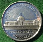 London, South Kensington Exhibition 1862, white metal medal