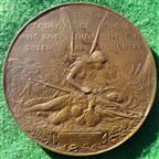 South African (Boer) War, Memorial medal 1900, bronze, by Emil Fuchs
