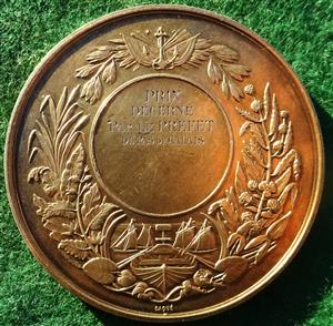France, Pas de Calais silver-gilt prize medal circa 1900, by Daniel Dupuis and Caqué