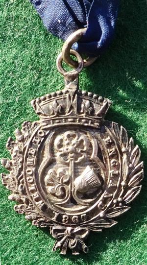 Belgian Volunteers, Visit to England 1867, silver medal
