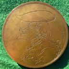 France / Great Britain, Pierre Leone Ghezzi, large bronze medal 1978, by Ronald Searle, 87mm