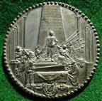 France, Maurice de Saxe, death 1750, white metal medal