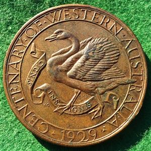 Australia, Western Australia Centenary 1929, bronze medal