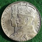 George V & Queen Mary, silver jubilee 1935, official large size medal by Percy Metcalfe