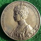 George V and Queen Mary, Coronation 1911, official large size silver medal by Bertram Mackennal