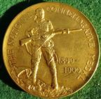 Anglo-Boer (South African) War, The Gentleman in Kharki or Absent-Minded Beggar medal 1900, bronze-gilt by F Bowcher