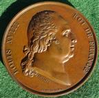 France, Louis XVIII, Joan of Arc statue erected at Orleans 1803 (medal struck circa 1820)