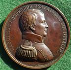 France, Napoleon Bonaparte, Tribute medal 1834, bronze medal