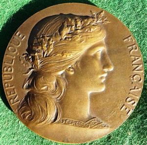 France, Military Training, Ministry of War bronze prize medal circa 1900