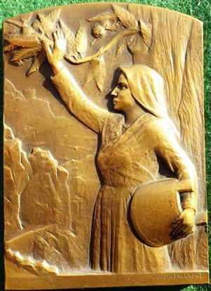 Corsica (France), bronze medal (1928) by Louis Patriarch