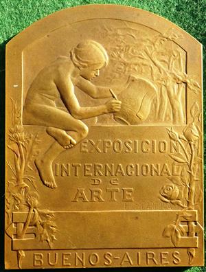 Argentina, Independence Centennial 1910, International Art Exposition, bronze medal