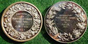 Horticulture, A Pair of Silver Medals awarded 1927, Royal Horticultural Society, 45mm, National Rose Society