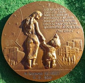France, St Denis, large bronze medal 1976