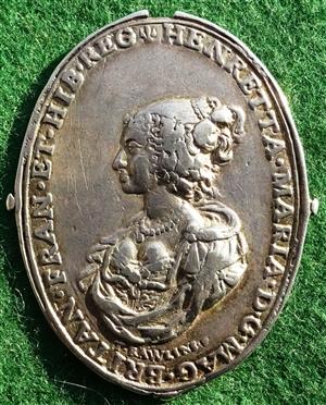 Charles I Silver Royalist Badge By Thomas Rawlins Circa