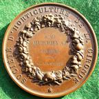 France, Napoleon III, Gironde Horticultural Society, bronze prize medal awarded 1858, by H de Longeuil