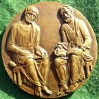 France / New Zealand, Alliance Franaise, bronze medal circa 1945 by H Dropsy