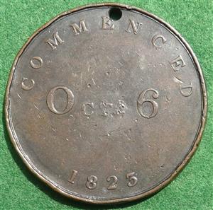 Ebbw Vale Society, Commenced 1823, bronze medal