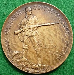 Boer War, "The Absent Minded Beggar" medal 1900, white metal, by Spink,