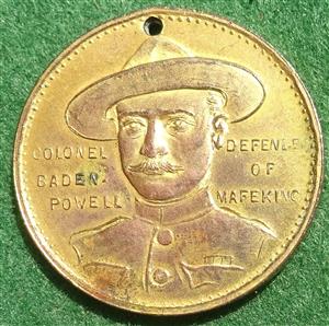 Boer War, Col. Baden Powell and the Relief of Mafeking 1900, bronze-gilt medal