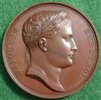 France, Napoleon, Battle of the Raab 1809, bronze medal by Andrieu & Brenet