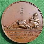 France, Napoleon, Battle of the Raab 1809, bronze medal by Andrieu & Brenet