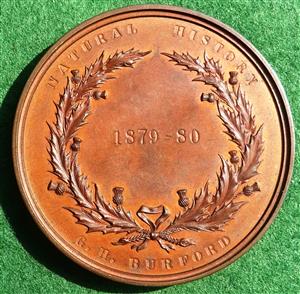 Aberdeen University, bronze prize medal (awarded 1880), by Kirkwood