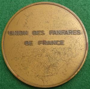 rance, Union des Fanfares de France, bronze medal circa 1930 by P-M Dammann