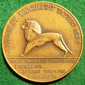 London, Wembley Torchlight Tattoo 1925, bronze medal