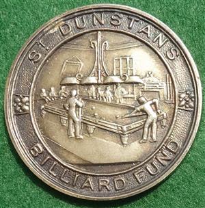 St Dunstans Billiard Fund, silver prize medal