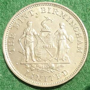 Numismatics, The Mint (Birmingham), Advertising token circa 1925