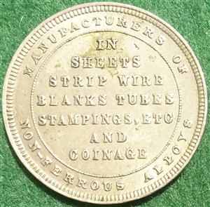 Numismatics, The Mint (Birmingham), Advertising token circa 1925